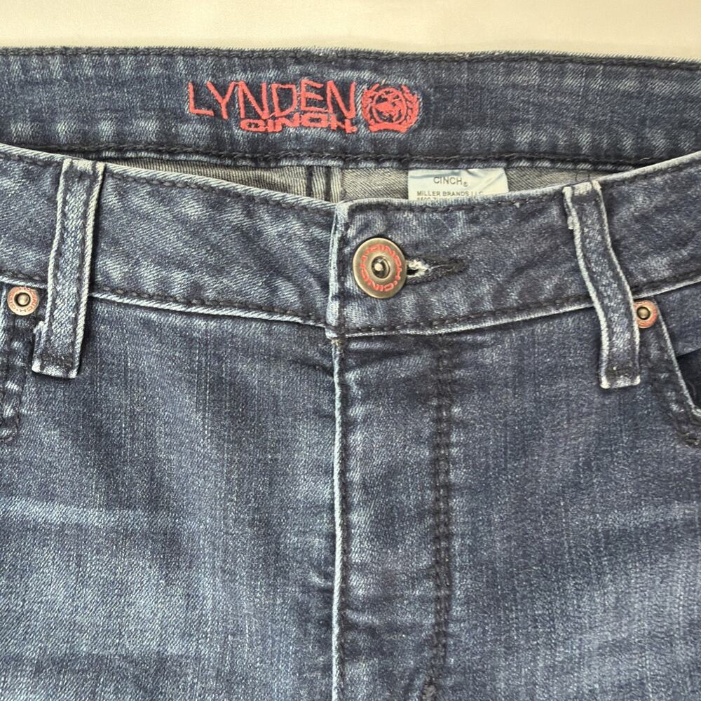 Cinch Lynden Jeans Womens 33/15L Blue Flare High Rise Stretch Denim MJ81454071 - Picture 2 of 11